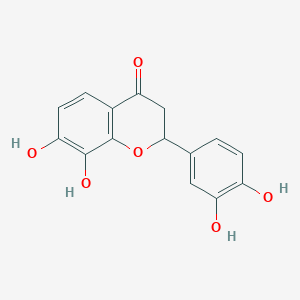 molecular formula C15H12O6 B1254125 7,8,3',4'-Tetrahydroxyflavanone CAS No. 489-73-6