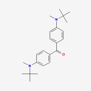 molecular formula C23H32N2O B12541257 Bis{4-[tert-butyl(methyl)amino]phenyl}methanone CAS No. 672285-09-5