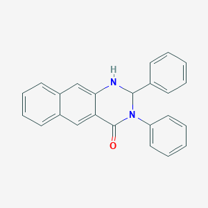molecular formula C24H18N2O B12541334 Benzo[g]quinazolin-4(1H)-one, 2,3-dihydro-2,3-diphenyl- CAS No. 144221-31-8