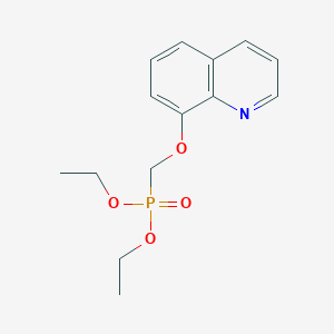 molecular formula C14H18NO4P B12541358 Diethyl {[(quinolin-8-yl)oxy]methyl}phosphonate CAS No. 797763-13-4