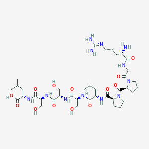 molecular formula C39H68N12O13 B12541450 N~5~-(Diaminomethylidene)-L-ornithylglycyl-L-prolyl-L-prolyl-L-leucyl-L-seryl-L-seryl-L-seryl-L-leucine CAS No. 654638-12-7