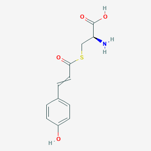 molecular formula C12H13NO4S B12541481 S-[3-(4-Hydroxyphenyl)acryloyl]-L-cysteine CAS No. 870150-79-1