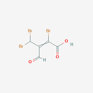molecular formula C5H3Br3O3 B12541528 2,4,4-Tribromo-3-formylbut-2-enoic acid CAS No. 662723-24-2