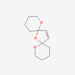 molecular formula C12H18O3 B12541533 1,7,9-Trioxadispiro[5.1.5~8~.2~6~]pentadec-14-ene CAS No. 832098-73-4