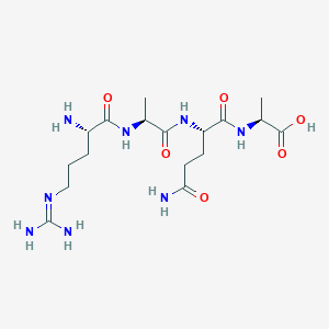 molecular formula C17H32N8O6 B12541535 N~5~-(Diaminomethylidene)-L-ornithyl-L-alanyl-L-glutaminyl-L-alanine CAS No. 798541-10-3