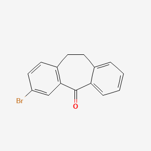 molecular formula C15H11BrO B1254169 2-Bromo-5,6-dihydrodibenzo[3,1-[7]annulen-11-one 