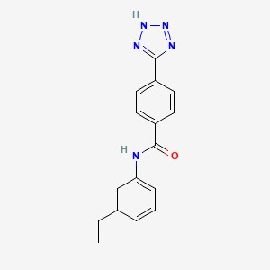 molecular formula C16H15N5O B12541718 N-(3-ethylphenyl)-4-(2H-tetrazol-5-yl)benzamide CAS No. 651769-60-7