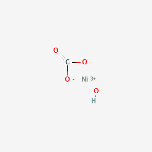 molecular formula CHNiO4 B12541746 Nickel(3+) carbonate hydroxide (1/1/1) CAS No. 142164-39-4