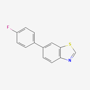molecular formula C13H8FNS B12541824 6-(4-Fluorophenyl)-1,3-benzothiazole CAS No. 654069-99-5