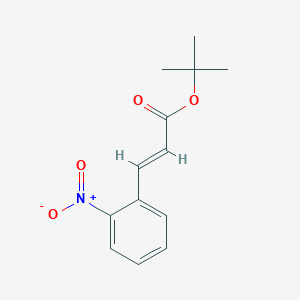 molecular formula C13H15NO4 B12541898 tert-butyl (E)-3-(2-nitrophenyl)prop-2-enoate 