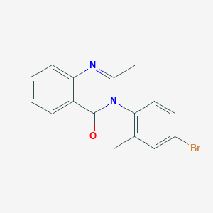 molecular formula C16H13BrN2O B125419 3-(4-溴-2-甲基苯基)-2-甲基喹唑啉-4-酮 CAS No. 843-93-6