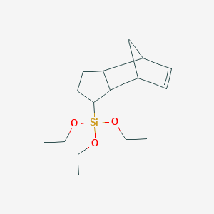 molecular formula C16H28O3Si B12541919 Triethoxy(2,3,3a,4,7,7a-hexahydro-1H-4,7-methanoinden-1-yl)silane CAS No. 144333-64-2