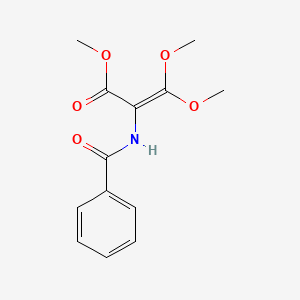 molecular formula C13H15NO5 B12541923 Methyl 2-benzamido-3,3-dimethoxyprop-2-enoate CAS No. 672929-36-1