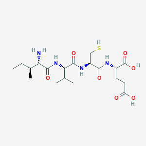 molecular formula C19H34N4O7S B12541945 L-Isoleucyl-L-valyl-L-cysteinyl-L-glutamic acid CAS No. 798540-82-6