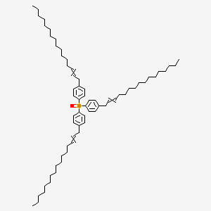 molecular formula C66H105OP B12541958 Tris[4-(hexadec-2-en-1-yl)phenyl](oxo)-lambda~5~-phosphane CAS No. 661451-90-7