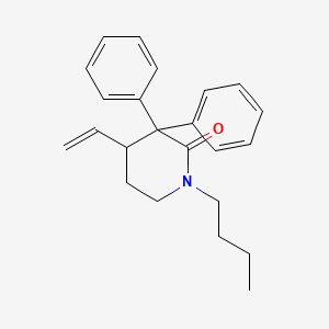 molecular formula C23H27NO B12541971 1-Butyl-4-ethenyl-3,3-diphenylpiperidin-2-one CAS No. 652995-75-0