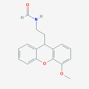 molecular formula C17H17NO3 B12542005 N-[2-(4-Methoxy-9H-xanthen-9-YL)ethyl]formamide CAS No. 820210-83-1