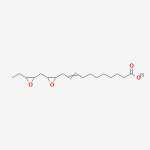 molecular formula C18H30O4 B12542018 11-[3-[(3-Ethyloxiran-2-yl)methyl]oxiran-2-yl]undec-9-enoic acid CAS No. 868364-08-3