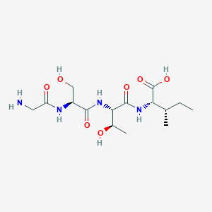 molecular formula C15H28N4O7 B12542032 Glycyl-L-seryl-L-threonyl-L-isoleucine CAS No. 798540-15-5