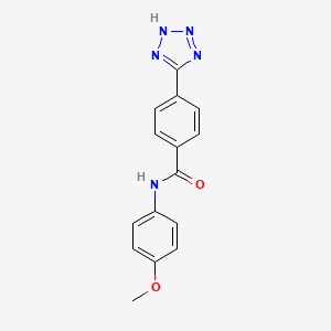 molecular formula C15H13N5O2 B12542060 N-(4-methoxyphenyl)-4-(2H-tetrazol-5-yl)benzamide CAS No. 651769-65-2