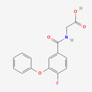 molecular formula C15H12FNO4 B12542062 N-(4-Fluoro-3-phenoxybenzoyl)glycine CAS No. 674773-69-4