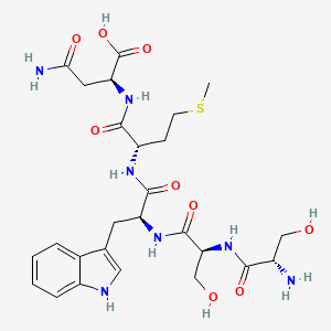 molecular formula C26H37N7O9S B12542067 L-Seryl-L-seryl-L-tryptophyl-L-methionyl-L-asparagine CAS No. 652966-58-0