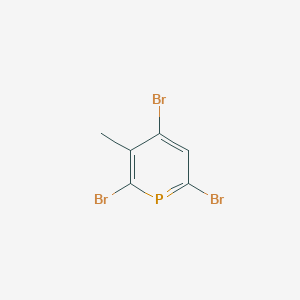 molecular formula C6H4Br3P B12542108 Phosphorin, 2,4,6-tribromo-3-methyl- CAS No. 144383-17-5
