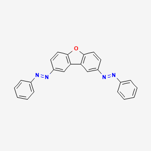 molecular formula C24H16N4O B12542153 (E,E)-1,1'-(Dibenzo[b,d]furan-2,8-diyl)bis(phenyldiazene) CAS No. 141968-89-0