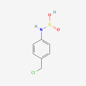 molecular formula C7H8ClNO2S B12542167 [4-(Chloromethyl)phenyl]sulfuramidous acid CAS No. 142877-05-2