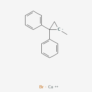 molecular formula C16H15BrCa B12542198 Calcium, [(1S)-1-methyl-2,2-diphenylcycloprop-1-yl]bromo- CAS No. 147283-14-5