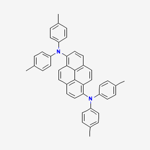molecular formula C44H36N2 B12542205 N~1~,N~1~,N~6~,N~6~-Tetrakis(4-methylphenyl)pyrene-1,6-diamine CAS No. 663954-33-4