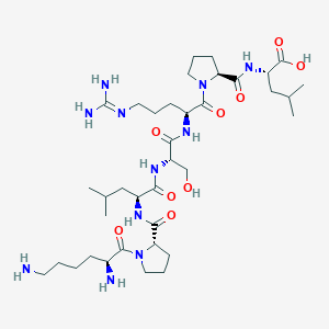 molecular formula C37H67N11O9 B12542234 L-Lysyl-L-prolyl-L-leucyl-L-seryl-N~5~-(diaminomethylidene)-L-ornithyl-L-prolyl-L-leucine CAS No. 657412-31-2