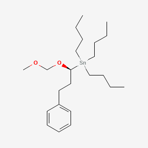 molecular formula C23H42O2Sn B12542246 Tributyl[(1S)-1-(methoxymethoxy)-3-phenylpropyl]stannane CAS No. 656836-55-4