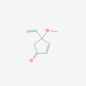 molecular formula C8H10O2 B12542260 4-Ethenyl-4-methoxycyclopent-2-en-1-one CAS No. 870524-52-0