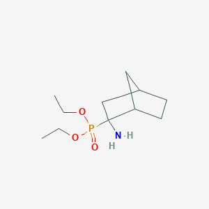 molecular formula C11H22NO3P B12542287 Diethyl (2-aminobicyclo[2.2.1]heptan-2-yl)phosphonate CAS No. 653593-89-6