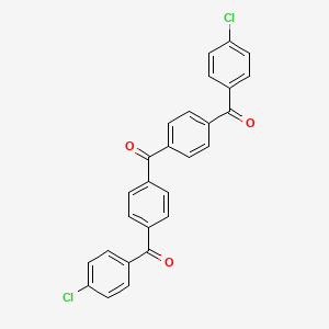 molecular formula C27H16Cl2O3 B12542298 [Carbonyldi(4,1-phenylene)]bis[(4-chlorophenyl)methanone] CAS No. 143612-36-6