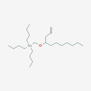 molecular formula C24H50OSn B12542299 Stannane, tributyl[[[1-(2-propenyl)octyl]oxy]methyl]- CAS No. 143238-47-5
