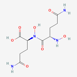 molecular formula C10H18N4O7 B12542347 N~2~-Hydroxy-L-glutaminyl-N~2~-hydroxy-L-glutamine CAS No. 656831-34-4