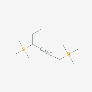 molecular formula C12H26Si2 B12542374 1,4-Bis(trimethylsilyl)-2-hexyne CAS No. 848891-46-3