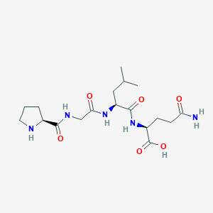 molecular formula C18H31N5O6 B12542386 L-Prolylglycyl-L-leucyl-L-glutamine CAS No. 798540-26-8
