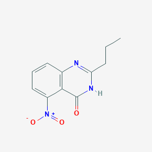 molecular formula C11H11N3O3 B12542401 5-nitro-2-propyl-4(3H)-Quinazolinone CAS No. 145980-96-7