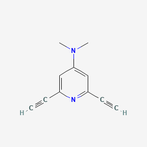 molecular formula C11H10N2 B12542437 2,6-Diethynyl-N,N-dimethylpyridin-4-amine CAS No. 672936-36-6