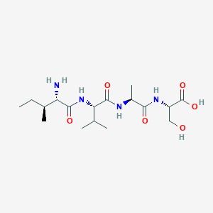 molecular formula C17H32N4O6 B12542522 L-Isoleucyl-L-valyl-L-alanyl-L-serine CAS No. 798540-58-6