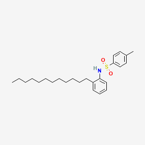 molecular formula C25H37NO2S B12542558 N-(2-Dodecylphenyl)-4-methylbenzene-1-sulfonamide CAS No. 849003-35-6