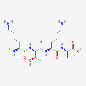 molecular formula C19H38N6O6 B12542575 L-Lysyl-L-threonyl-L-lysyl-L-alanine CAS No. 798541-04-5