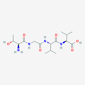 molecular formula C16H30N4O6 B12542583 L-Threonylglycyl-L-valyl-L-valine CAS No. 798540-77-9