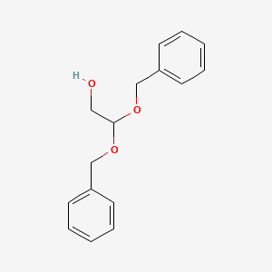 molecular formula C16H18O3 B12542605 2,2-Bis(benzyloxy)ethan-1-ol CAS No. 144010-83-3