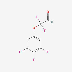 molecular formula C8H3F5O2 B12542620 Difluoro(3,4,5-trifluorophenoxy)acetaldehyde CAS No. 798555-98-3