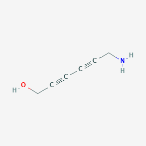 molecular formula C6H7NO B12542653 6-Aminohexa-2,4-diyn-1-OL CAS No. 142627-07-4