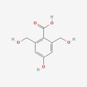 molecular formula C9H10O5 B12542660 4-Hydroxy-2,6-bis(hydroxymethyl)benzoic acid CAS No. 674303-07-2